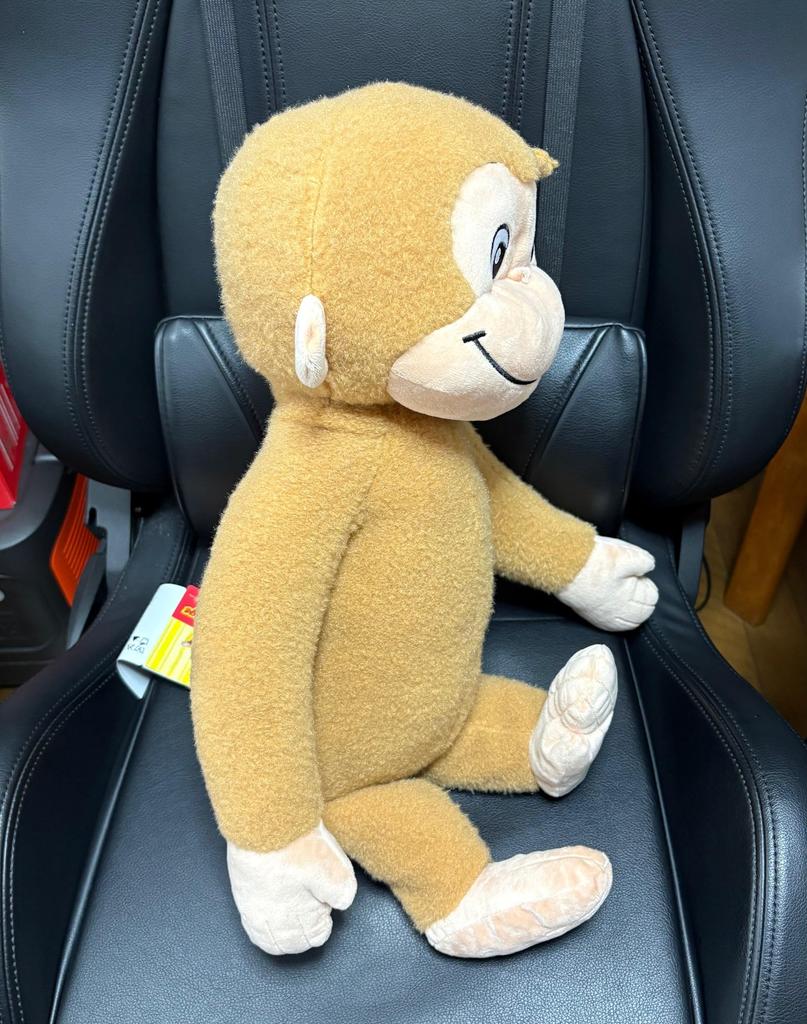Curious George Plush Toy, Super Large, Fluffy, Big, Extra Large, Approx. 44cm