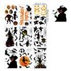 9 Sheets 72pcs Halloween Window Stickers Decals Halloween Decorations For Home Indoor Window Glass Door Wall Decor