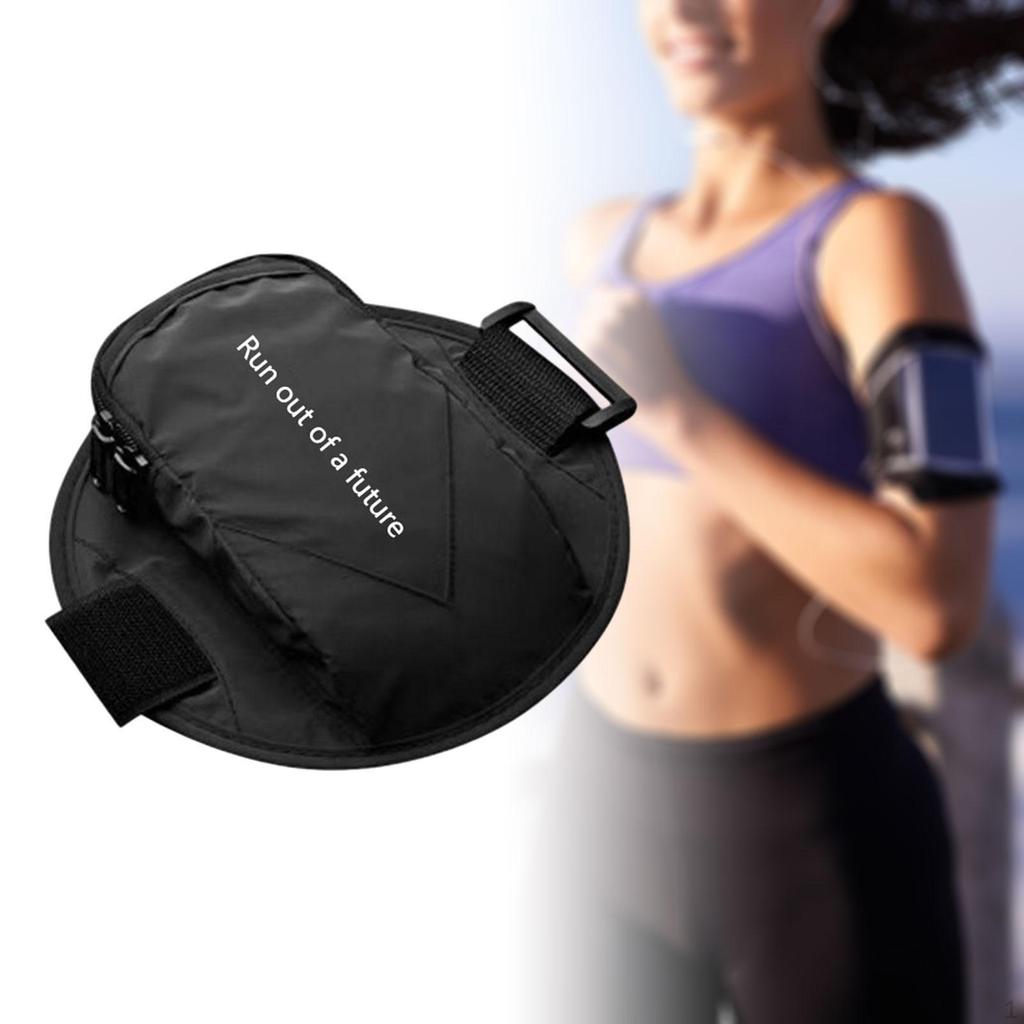 Cell Phone Armband for Running, Zippered Car Key Holder, Crossbody Arm Bag Polyester