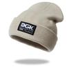 Dgk Letter Knitted Hat Men Women Brimless Bean Hat Outdoor Skiing Windproof Warm Hat