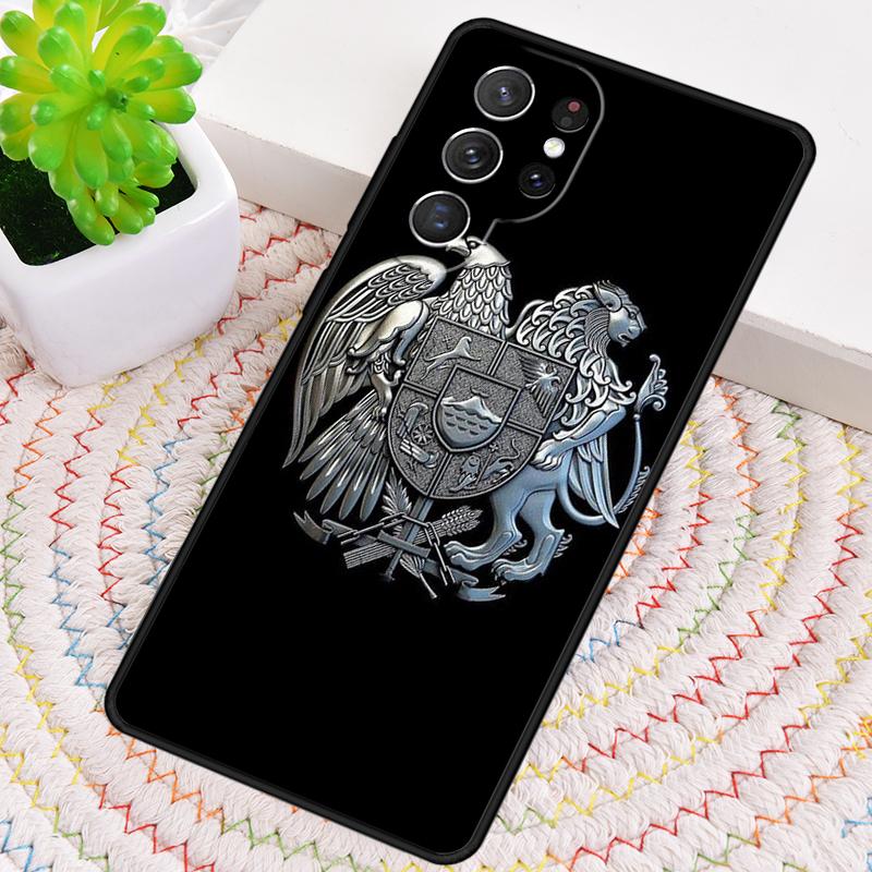 

Armenia Albania Russia Emblem Phone Case for Samsung Galaxy note 10 pro S26 Ultra S23 S24 FE S25 S21 S22 PLUS shockproof Cover Galaxy S23+