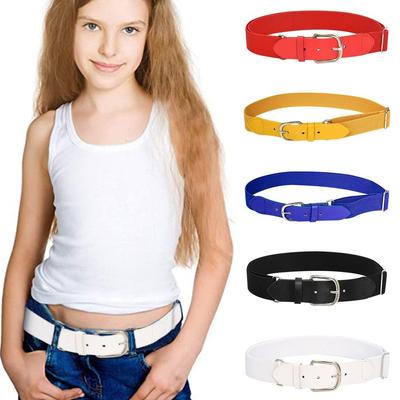 Children Outdoor Sports Elastic WaistBelt Adjustable Baseball Belt Jeans Dress Decoration Belt
