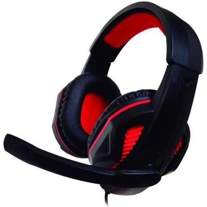 Casques avec Micro Gaming Nintendo Switch Nuwa ST10 Noir Rouge
