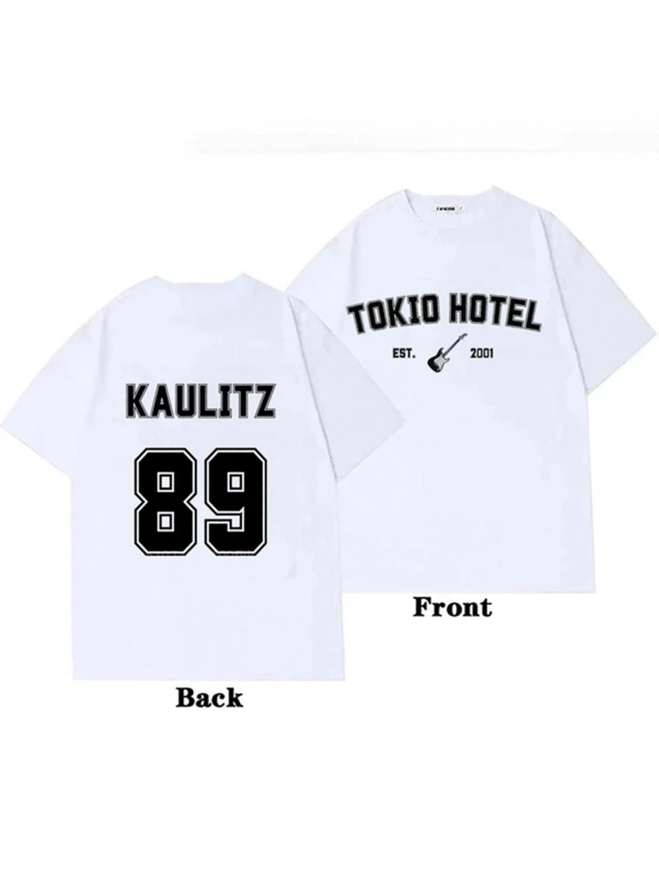 Tokio Hotel Kaulitz Back Print T-Shirt- Band Graphic T-Shirt S