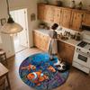 Ocean World Pattern Round rug,Carpet Rug for Living Room Bedroom Playroom ,Non-slip Floor Mat,Holiday Gifts and Birthday Gifts.