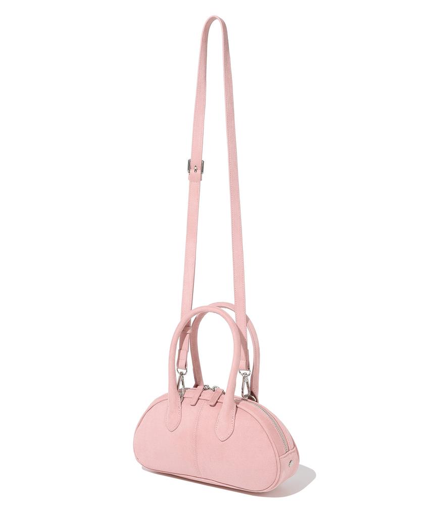 Covernat Woman Clover Heart Classic Suede Tote Bag Pink