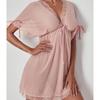 High End Sexy Lingerie Seductive Sexy Open Back Suspender With Slit Sleeping Dress Sexy Lace Set