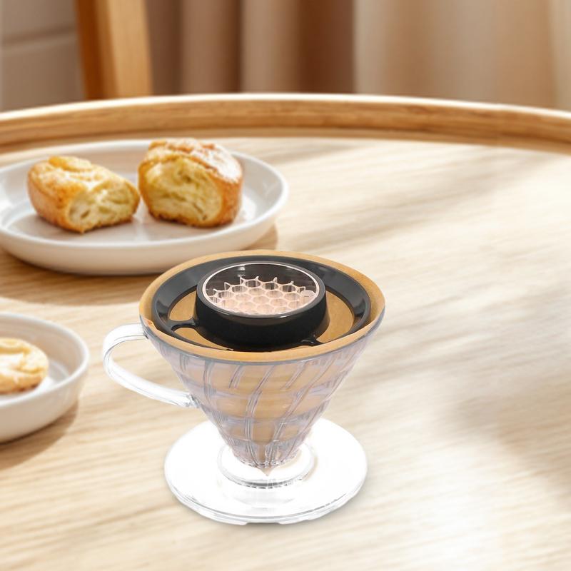 Pomocník pro kapání pro kávu Pour Over Kávovar Pourover Drip Příslušenství Kónický filtr pro rovnoměrné vaření Příslušenství s přesnou strukturou