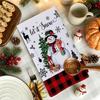 Santa Claus Xmas Hand Towels Reindeer Dish Towels Christmas Decorations Cleaning Cloth  Winter Home