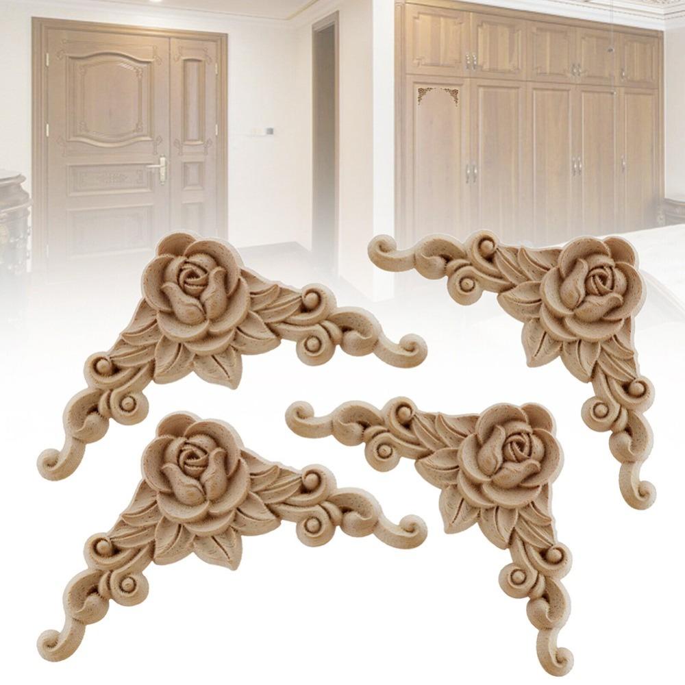 Corner Cabinet Decoration Corner Applique Wooden Applique Wooden Decoration Furniture Applique