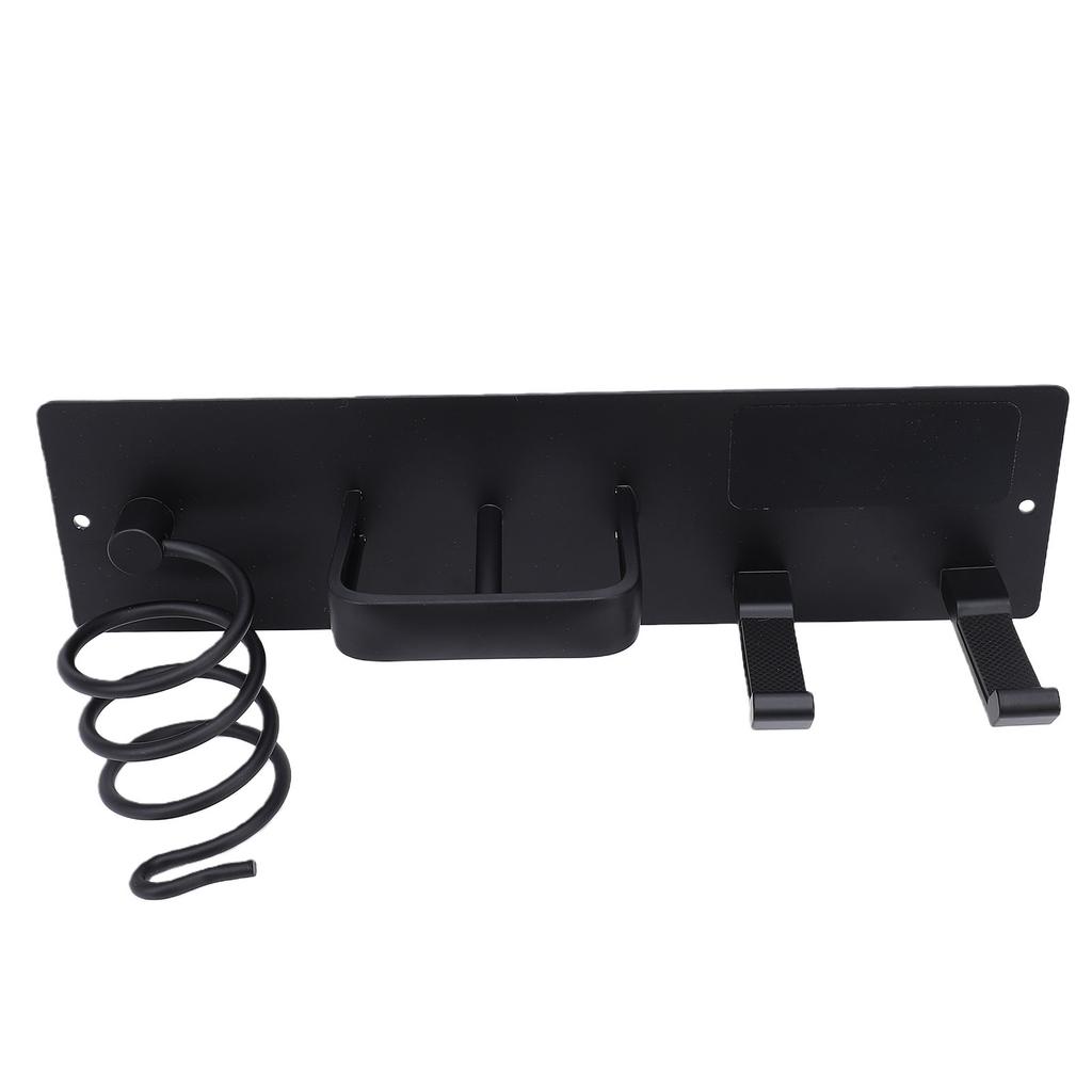 3 In 1 Hair Tool   Wall Mounted Aluminum Alloy Hair Dryer Curling Iron Flat Iron Holder