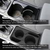 LUCKEASY Left Drive for Kia K4 2025 Water Cup Holder Insert Car Cup Box Shock-Absorbing Silicone Organizer Tidying Accessories