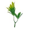 Bifurcate Maple Leaf Aquatic Plant Plastic Decor: Green Simulation Grass, Flower, and Leaves for Cake and Hotel Decoration.