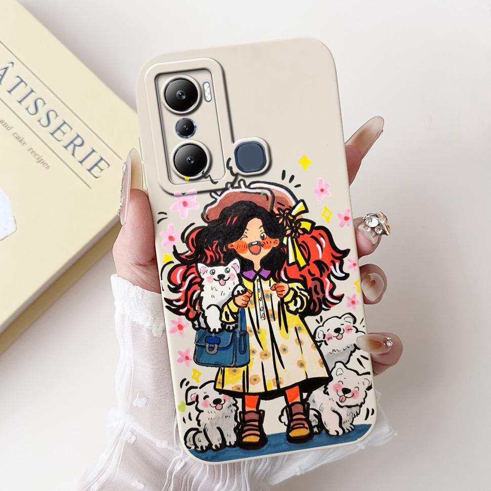 For Infinix Hot 20i Case X665C X665E Cover Silicone Soft Phone Case For Infinix Hot 20i 20 i Fundas Coque 6.6" Shockproof Bumper