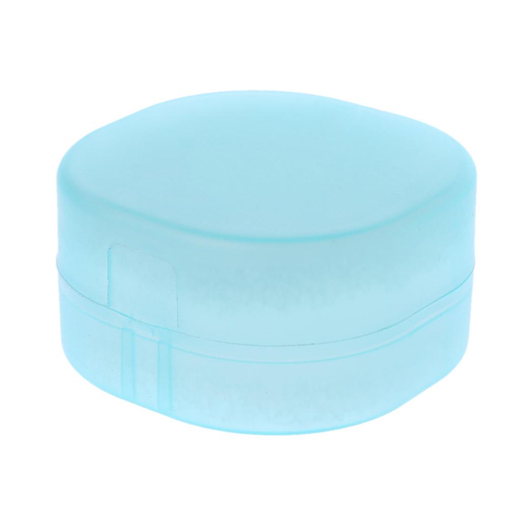Plastic Soap Box Sponge for Case Round Travel Box Sponge Soap Dishes for Case Leak Resistant Holder Home Kitchen Bathroo