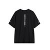 Li-Ning Letter Print Round Neck Loose Fit Drop Shoulder Breathable Straight Cut Fashion Short Sleeve T-Shirt Men Tops Black YTSU163-3