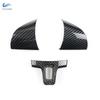 Accessoires de Voiture en ABS Cache-Volant Garniture Pour VW Golf 6 MK6 Passat B7 Jetta Bora CC Tiguan Caddy Touran Motif Fibre de Carbone