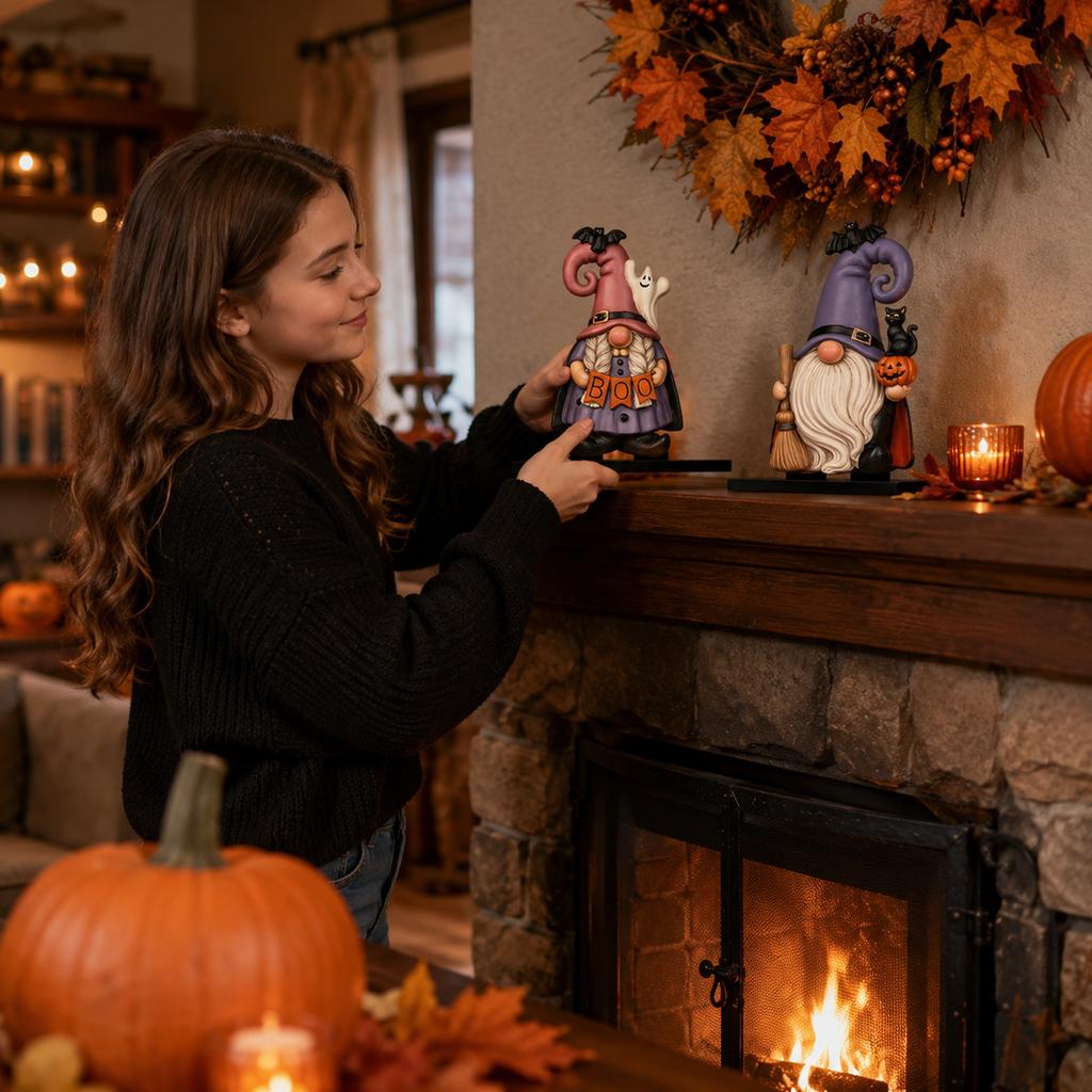 Set of 2 Halloween Table Decorations for Holiday Party and Home Decor