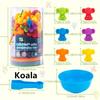 1 Set Kids Color Sorting Bowl Toy Educational Preschool Learning Animal Learning Counting Matching Game with Rainbow Bowls Color Classification