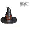 Halloween Witch Hat Tealight Holder Spooky Plastic Carved Witch Hat Candle Holder for Indoor Home Table Shelf Halloween Decor