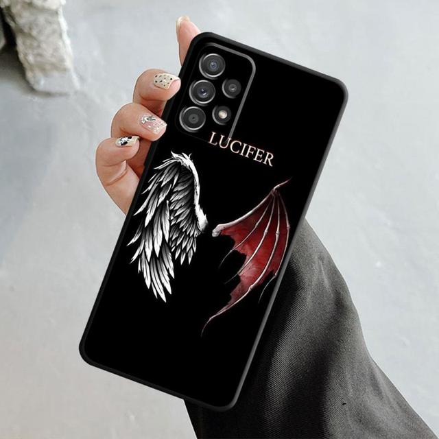 Girl Angel And Demon Wings Phone Case For Samsung Galaxy A14 A73 A53 A71 A51 A31 A33 A22 A12 A21s A13 A32 A52s A72 A52 A23 Cover