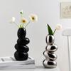 Pebbles Vase Resin Molds Plant Flowerpot Silicone Mould Concrete Cement Gypsum Mold DIYs Crafts Home Decors