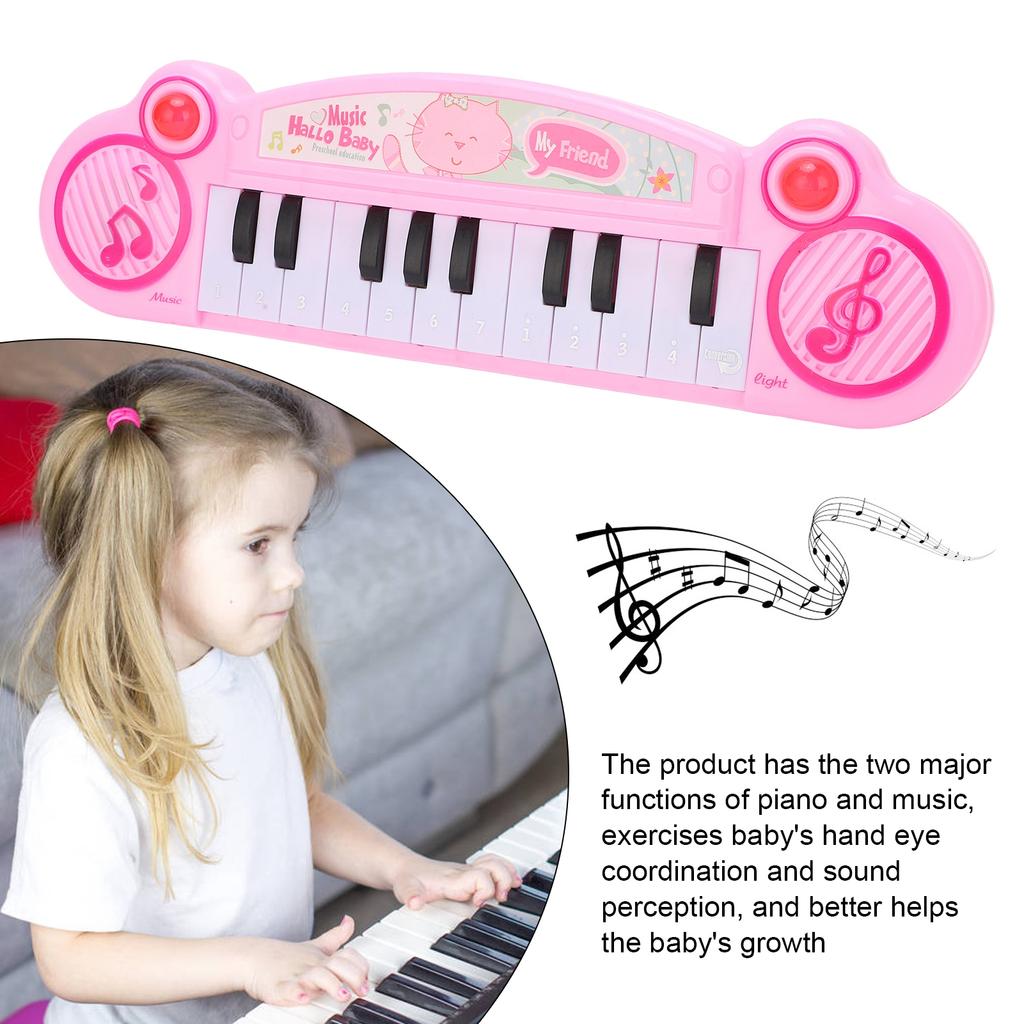 Kids Electronic Piano Keyboard 12 Keys Electronic Organ Musical Instrument Toys for Children Over Three Years Old
