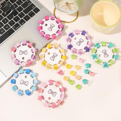 Candy Color Card Small Clip Children's Small Hair Clip Color Braided Bangs with Shredded Hair Grab Hair Accessories