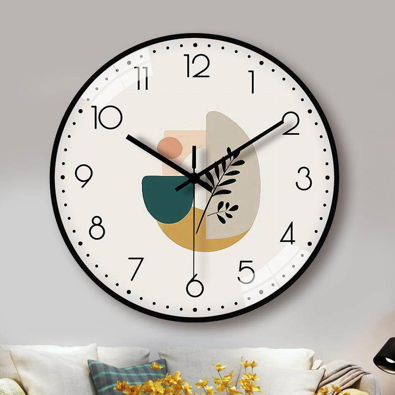 12-inch 30cm wall clock living room modern simple atmospheric quiet home light luxury Nordic quartz clock bedroom