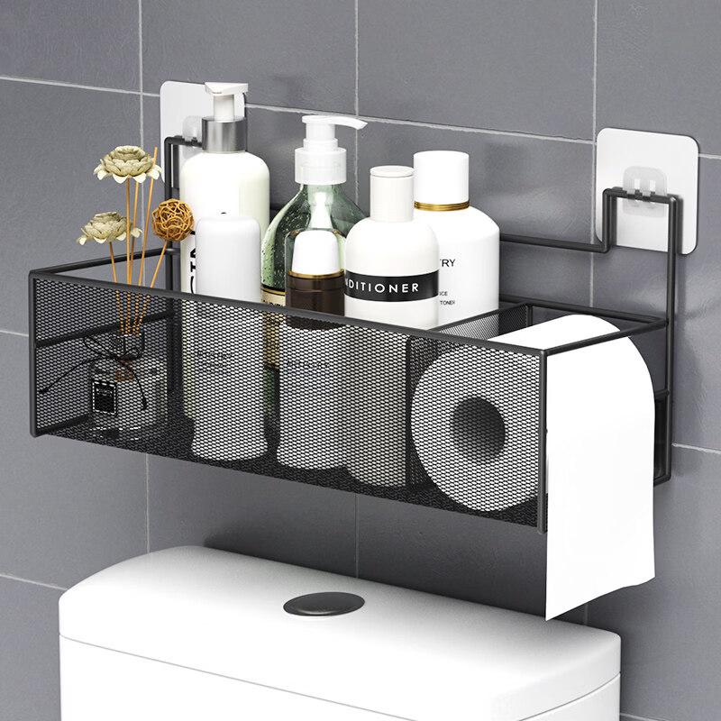 Suction Cup Wall-Mounted Over-Toilet Storage Shelf