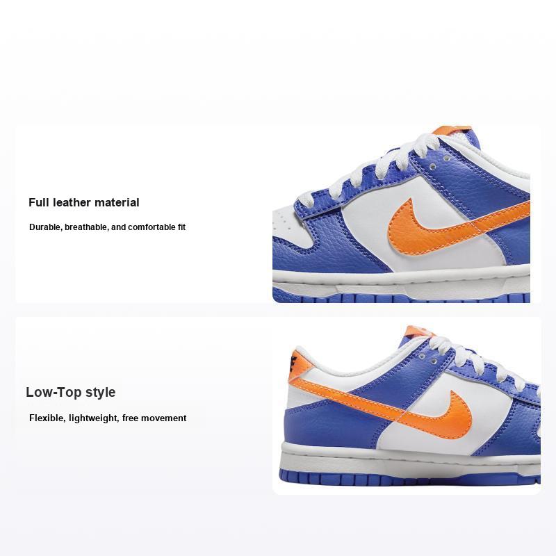 Nike Dunk Low GS Knicks Kids Sneakers Blue Blue-Joy Bright-Mandarin FN7783-400 40