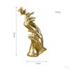 Creative Resin Sculpture Hand-Held Rose Desktop Modern Living Room Study Statue Figurines Crafts