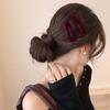 Korean Flocking Water Drop Hair Clips Simple Solid Color Bangs Side Hair Pin Cute Mini BB Clip Women Autumn Winter Hair Accessories