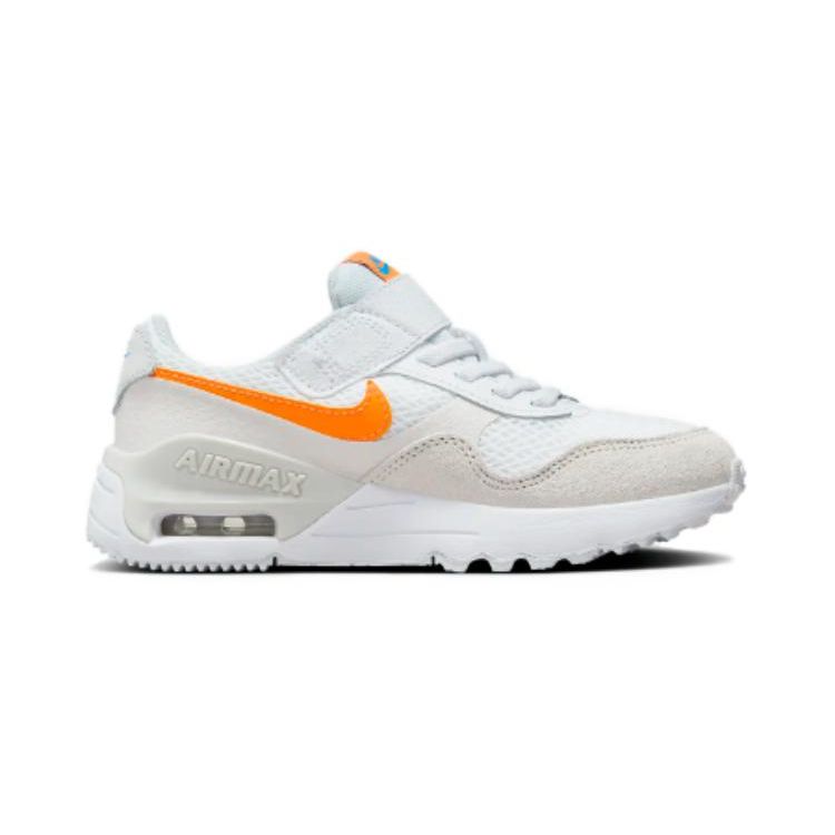 Nike Air Max SYSTM PS White Total Orange Kids Sneakers Phantom Photon-Dust DQ0285-114