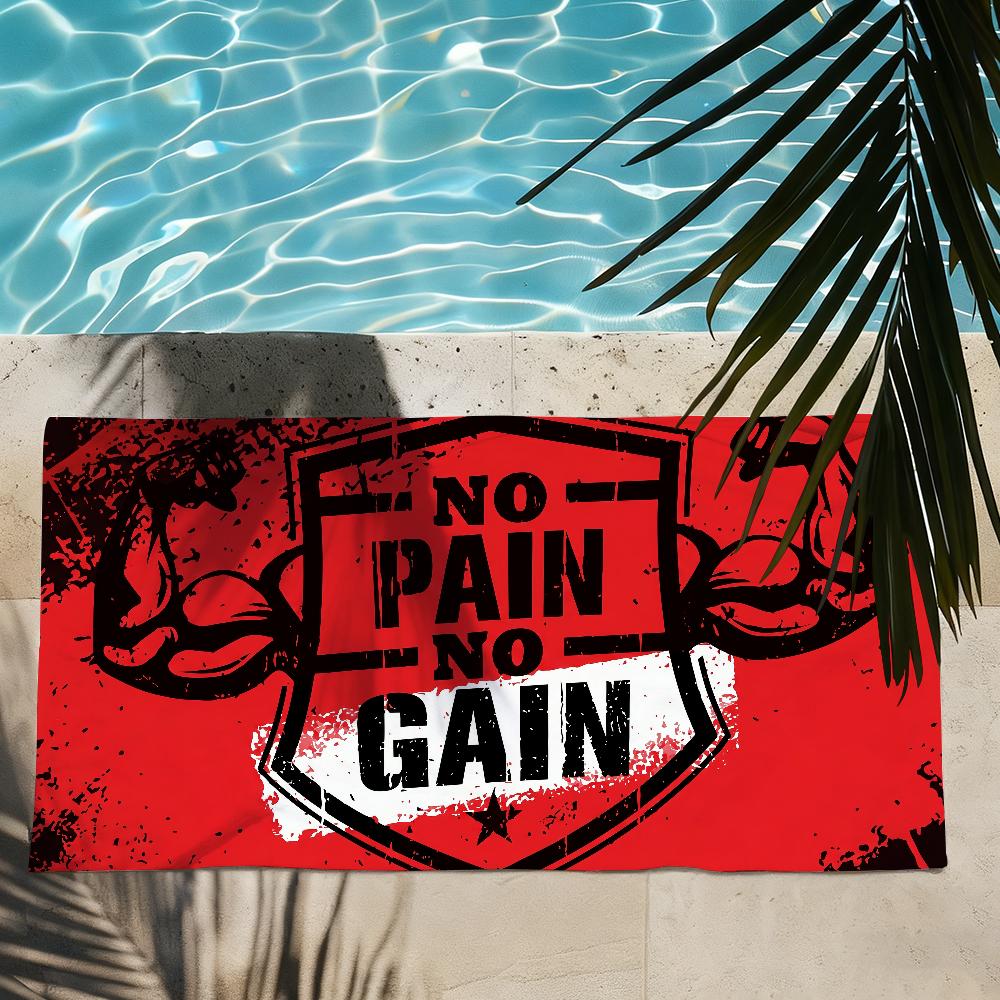 No Pain No Gain Towel Shower Sauna Travel Spa Quick Dry Gym Accessories Soft Large Beach Towels