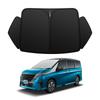 Nissan Serena C28 Front Windshield Sunshade UV No Suction Cups Light Heat Summer UV Easy Installation and Interior with Storage Bag [Enhanced Version]