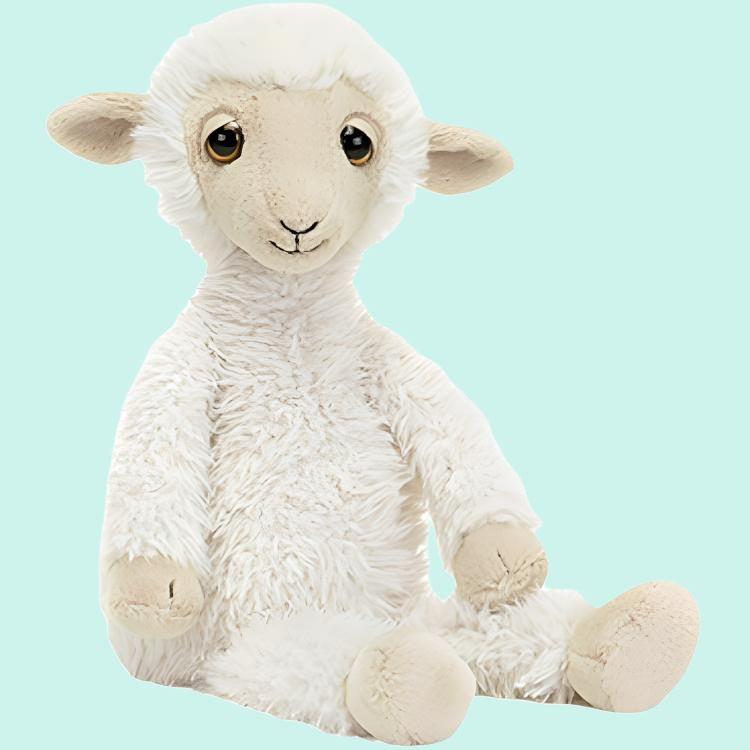 JELLYCAT Farm Animal Series Fluffy Belly Sheep Fun Doll Plush Doll 40cm High