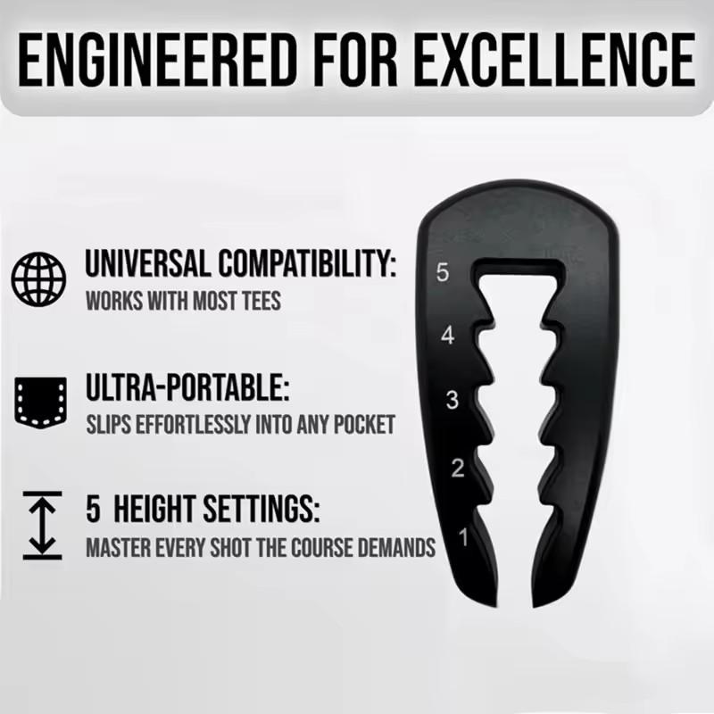 2pcs Precision Tee Height Setter Golf Tee Height Adjuster Consistent Swings Easy-to-use Golf Training Aid