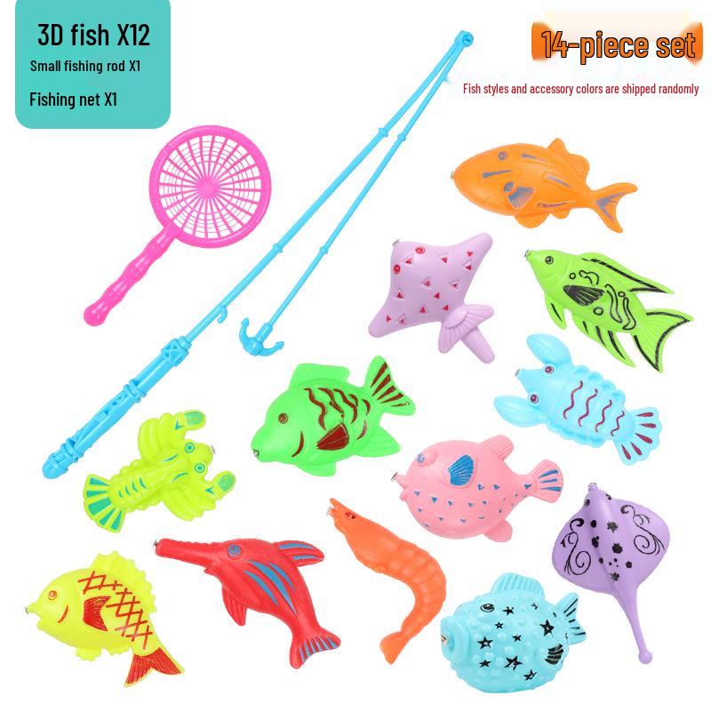 

Детский магнитный игровой набор для рыбалки - Квадратный интерактивный игровой набор для игр с водой для мальчиков