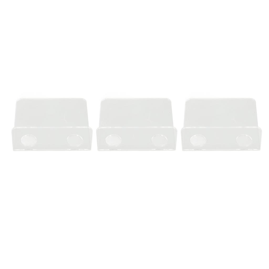 3 PCS Small Security Cameras Wall Shelf with 6 Cable Clips 10PCS Tapes Acrylic Waterproof Drill