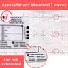 Ecg 7 Step Ruler Ecg Ruler Plastic Ruler Measuring Tool For Ecg/Ekg Interpretation Easy-To-Carry, With Protect Sheath