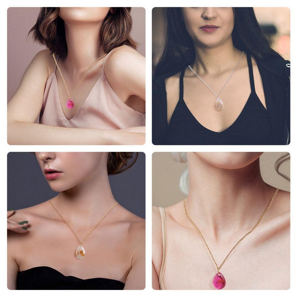 Waterdrop Oval Shape Resin Jewelry Mold with Hanging Hole Resin Casting Mold  Jewelry Making
