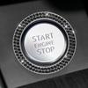 Car One-Click Engine Start Stop Switch Button Cover Double Crystal Rhinestone Sticker Ignition Start Switch Protector Ring