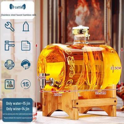 ZISIZ Glas Horizontale Braukanne mit Hahn