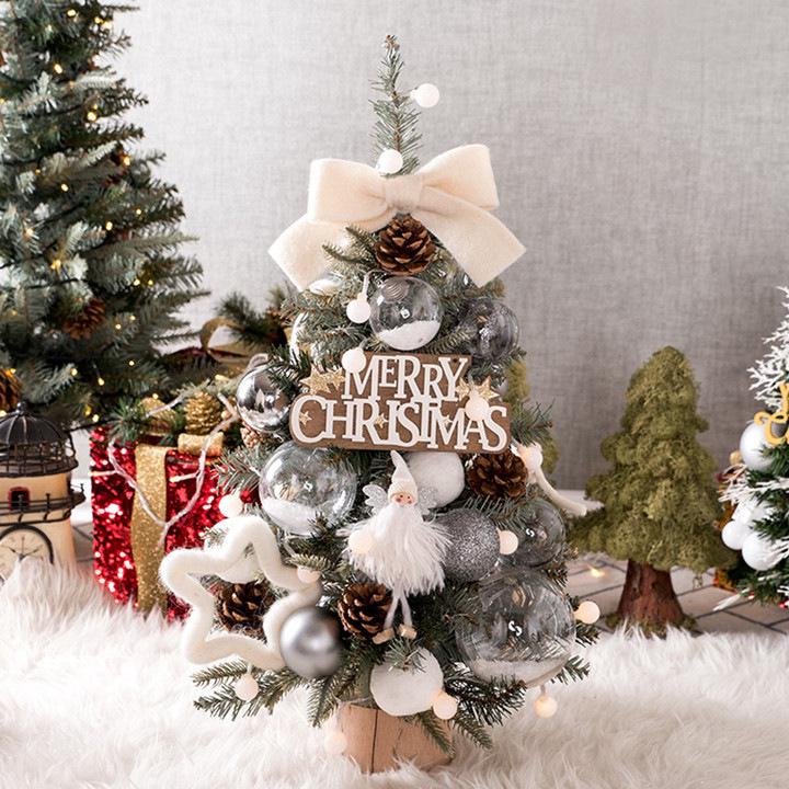 DIY Mini Christmas Tree Set for Home & Hotel Decorations - Ideal for Living Room or Window Display