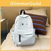 Color Solid School Bag Backpack Large Capacity Middle Schoolers Unisex Gift