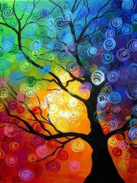 Diamond Embroidery Scenery Tree Diamond Painting Full Round Landscape Picture Of Rhinestone Mosaic Flowers Decor Home