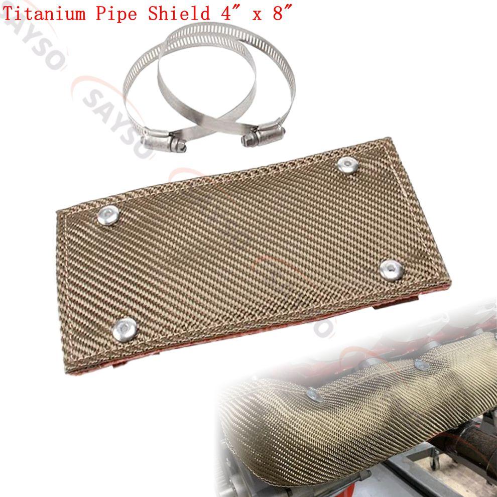 

Set 010453 Titanium Pipe Shield 4 x 8 Exhaust Heat Shield