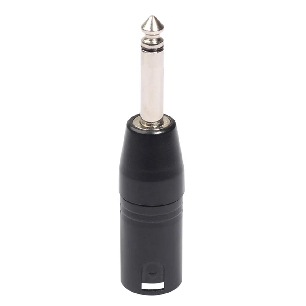 6.35mm Mono Male to XLR 3Pin Male Audio Plug Converter Adapter Connector for Headphone Microphone Power Amplifier Guitar