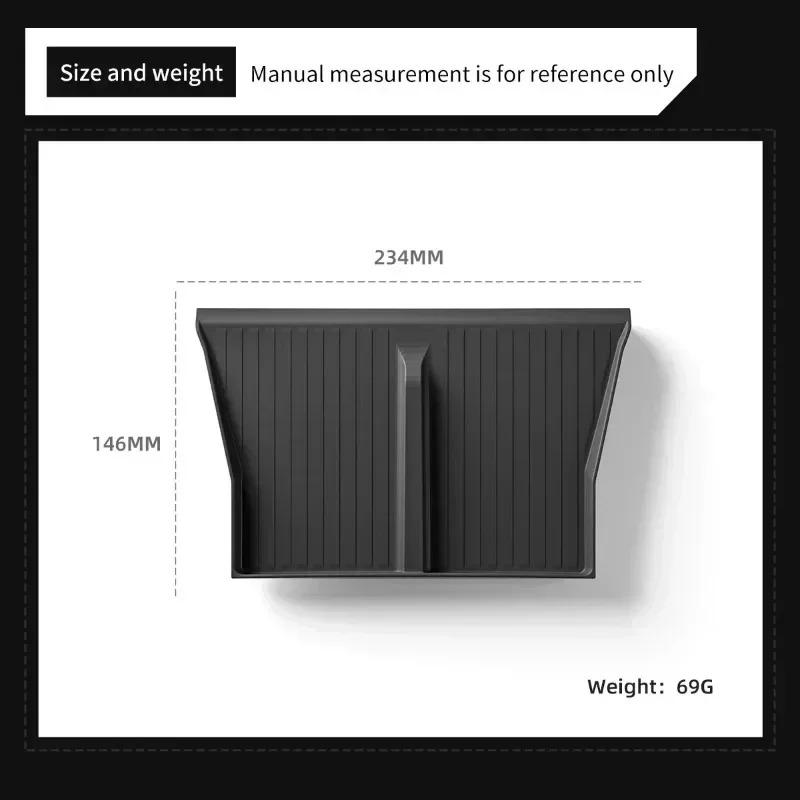 For Tesla Cybertruck 2025 Central Control Wireless Pad Car Accessories Pickup Truck Mobile Phone Non-slip Storage Mat Silicone